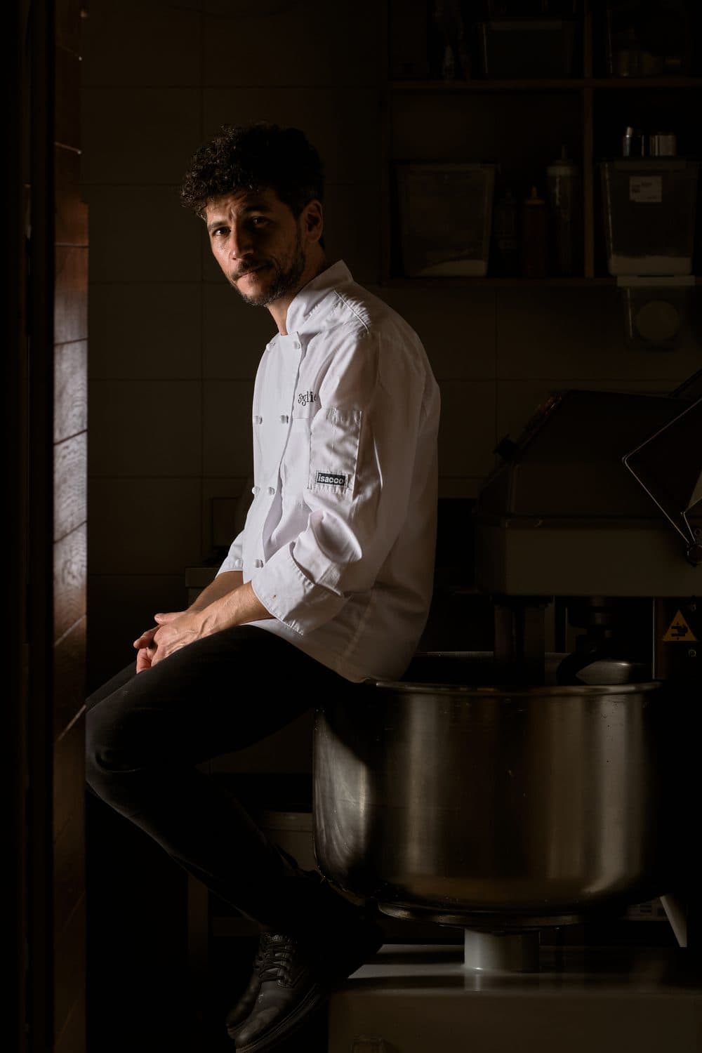 Valentino Tafuri in laboratorio